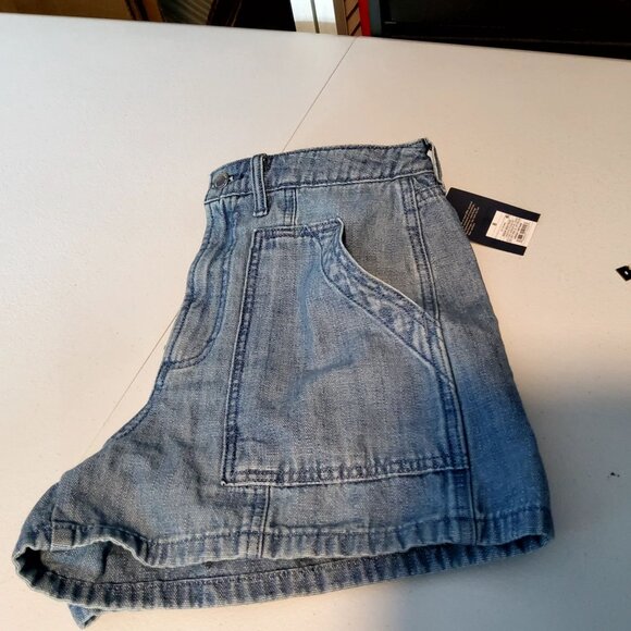 Universal Thread Womens High-Rise Utility Shorts S 8 Denim BlueTwo front pockets - Picture 13 of 13